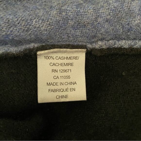 360 Cashmere Asymetric Sweater Black Blue size medium size small - Picture 7 of 7
